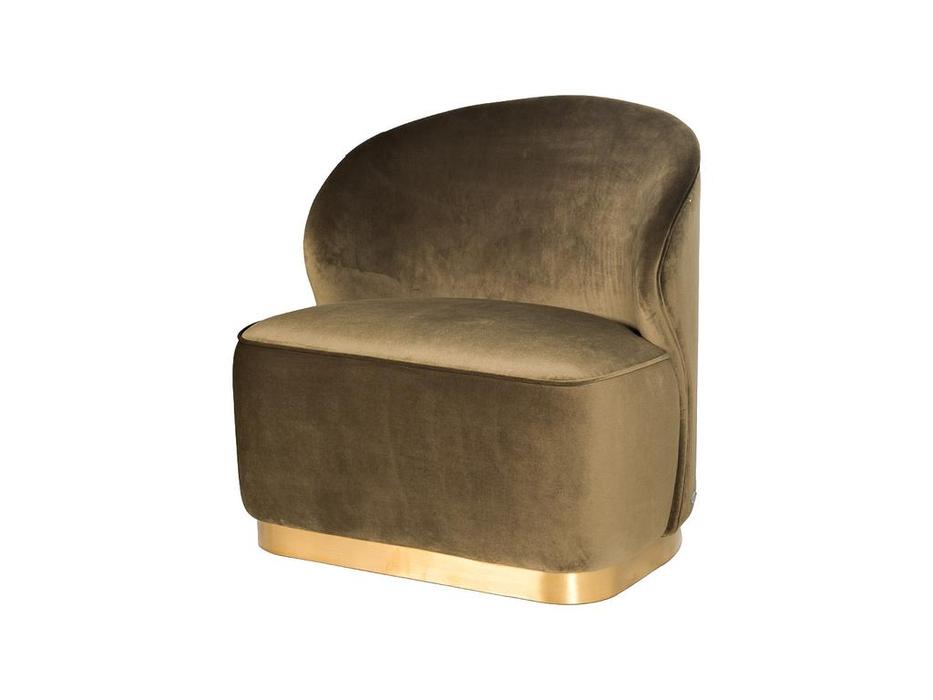 Garda Decor: GD: кресло  велюровое (темно зеленый)