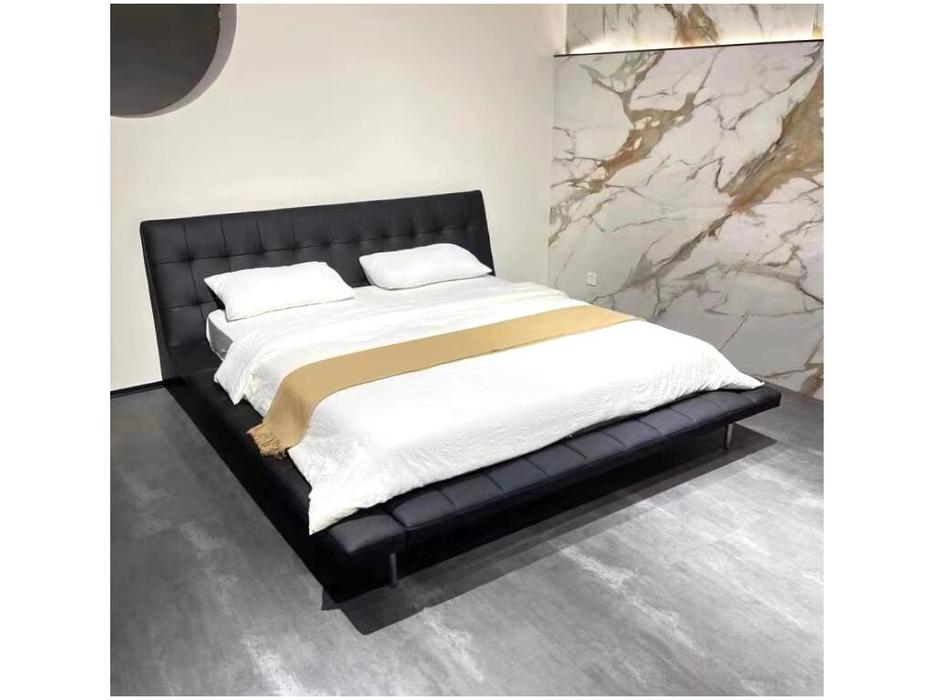STG: Onda: кровать двуспальная  (черный, белый)