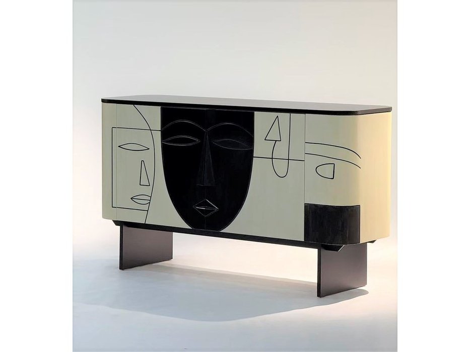 STG: African art: комод (черный, желтый)