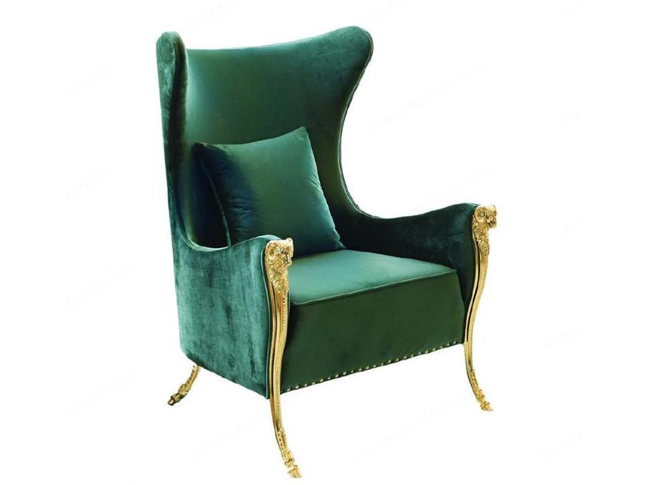 STG: Emerald Wingback: кресло на ножках  (зеленый)
