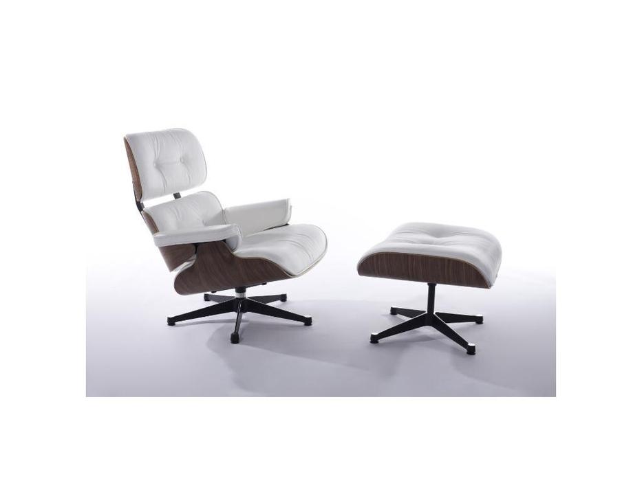 STG: Eames Lounge: кресло  с оттоманкой (черный)