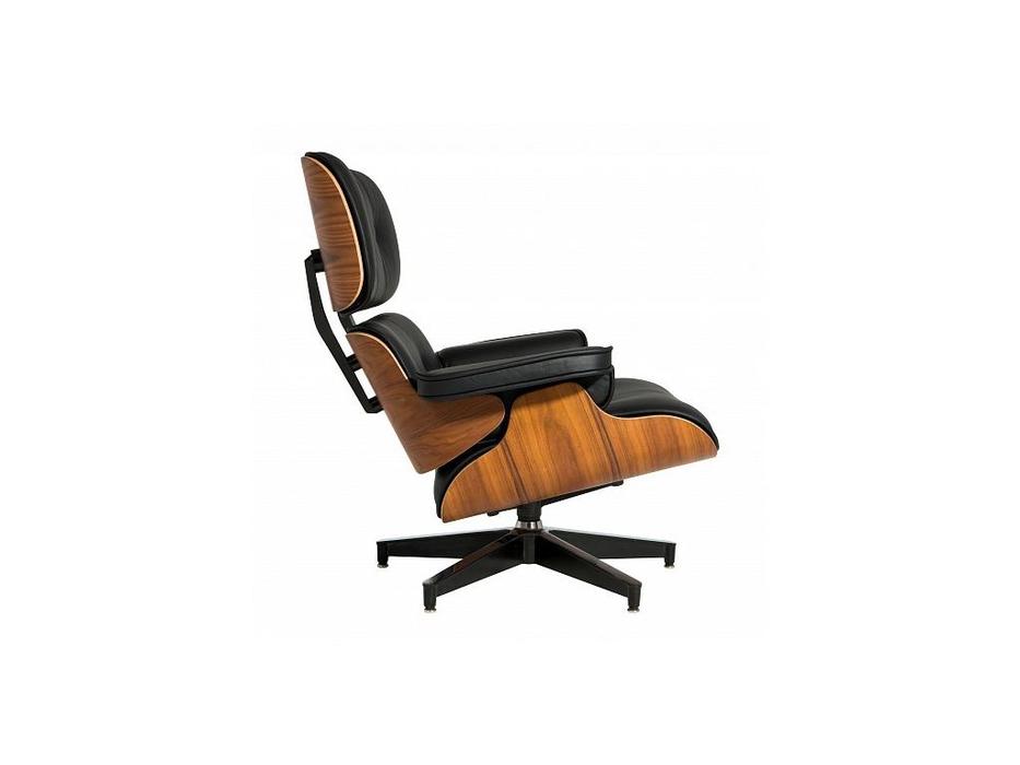 STG: Eames Lounge: кресло  с оттоманкой (черный)