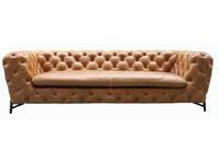 STG: Chesterfield Baroque Vintage Leather 3 Seater: диван  (коричневый)