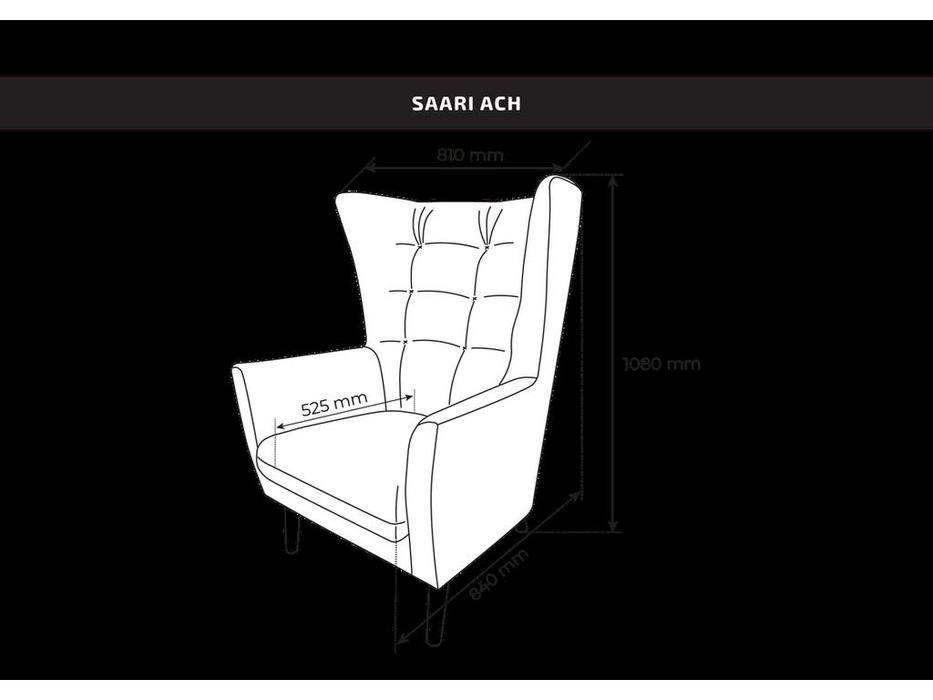 SweSt: Саари: кресло  (мятно-серый)