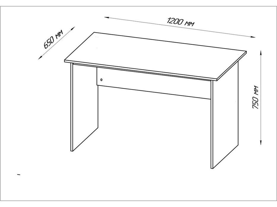 SweSt: Кастор: стол письменный  (дуб венге)