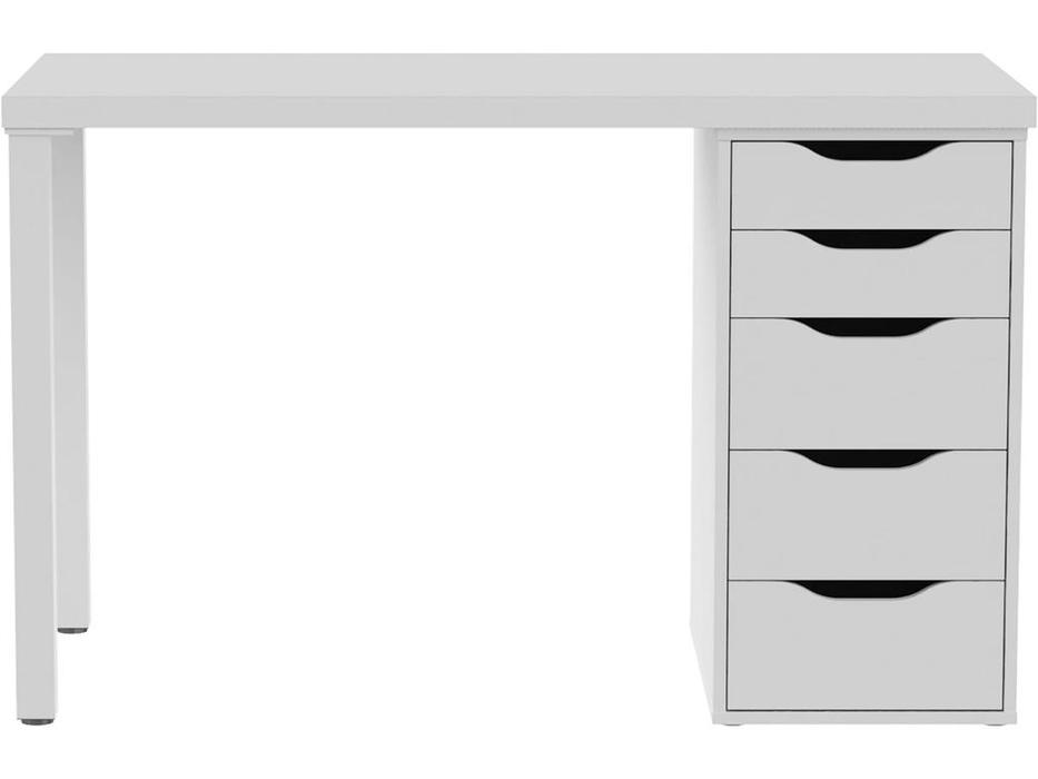 SweSt: Ингар: стол письменный  с ящиками (белый)