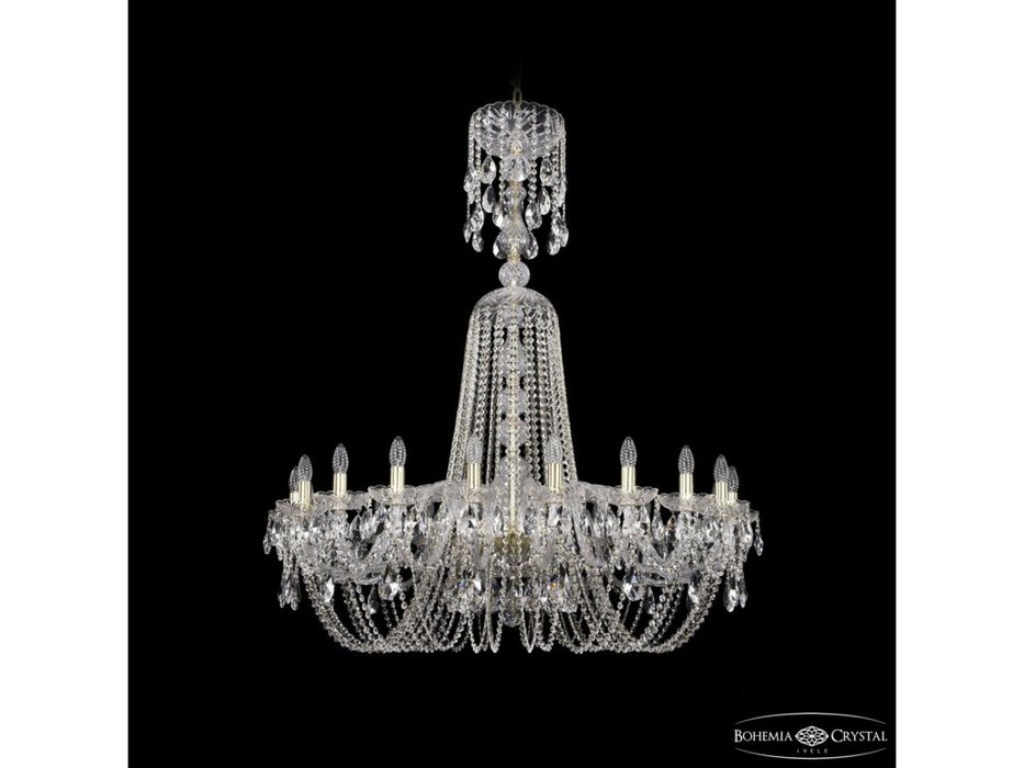 Bohemia Ivele Crystal: 1402/20/400/XL-140 G: люстра хрустальная (прозрачный)