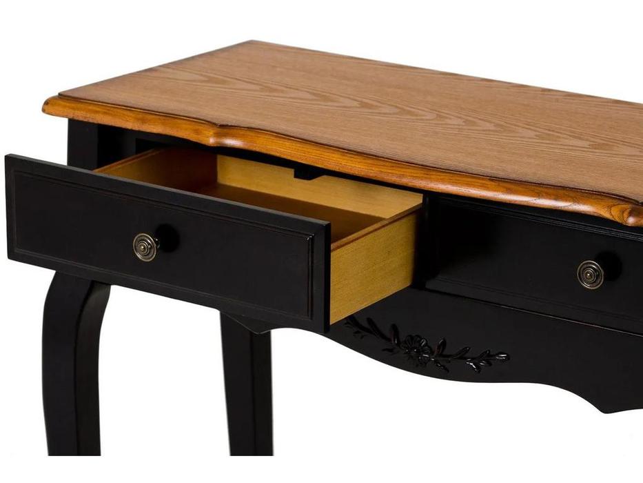 Mobilier de Maison: Provence: стол письменный  с ящиками (черный со старением)