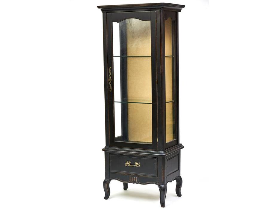 Mobilier de Maison: Provence: витрина 1 дверная  (черный со старением)