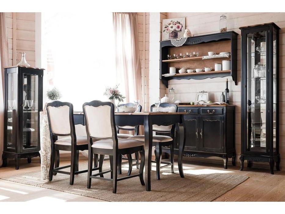 Mobilier de Maison: Provence: витрина (черный со старением)