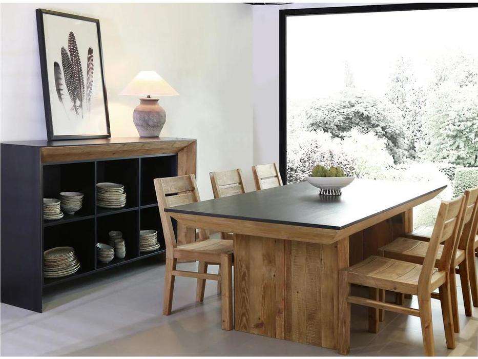 Mobilier de Maison: Wooden Vintage Loft: комод  (черный)