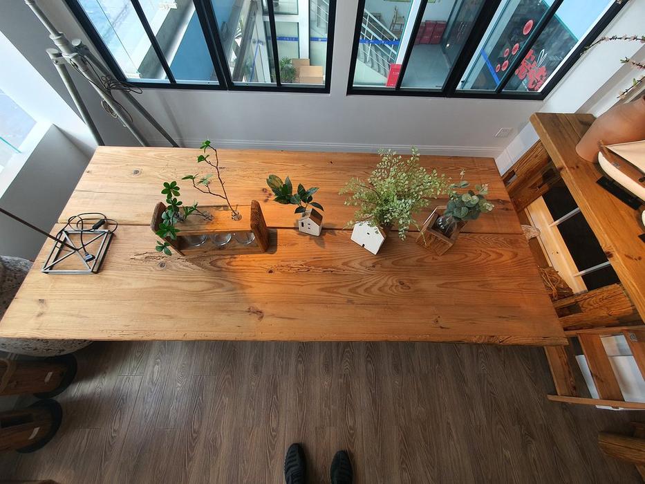 Mobilier de Maison: Wooden Vintage Loft: стол обеденный  не раскладной (дуб, черный)