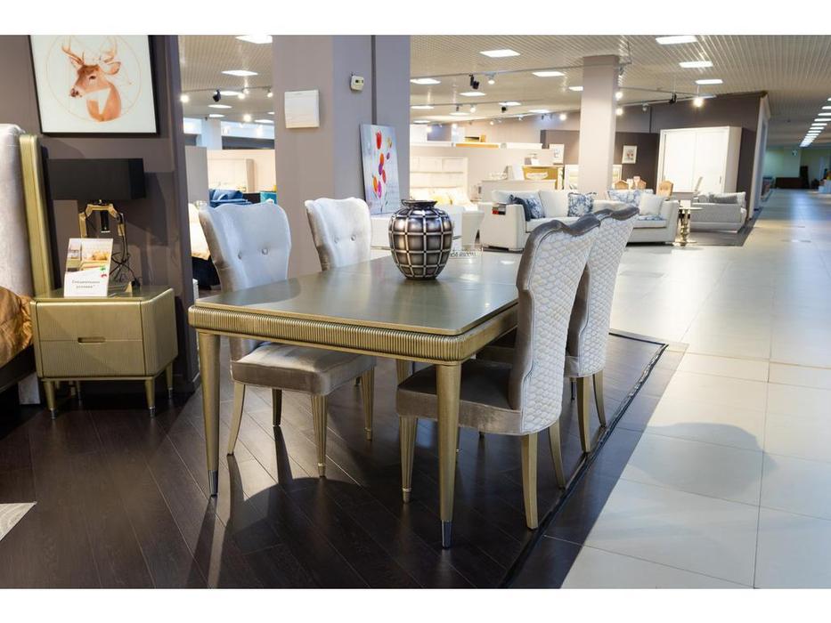 Fratelli Barri: Rimini: стол обеденный  раскладной (серебро)