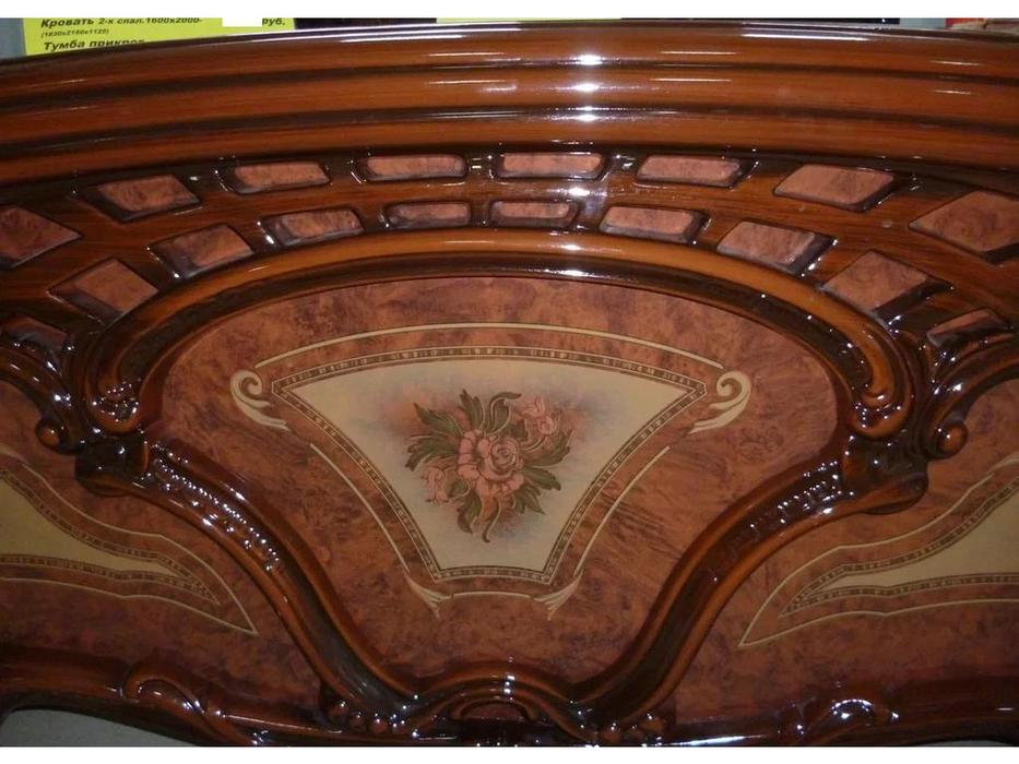 Dia: Роза: кровать 140х200 (орех)