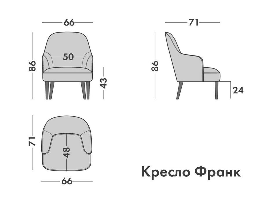 Artsit: Франк: кресло на ножках расцветка в ассортименте (коричневый)