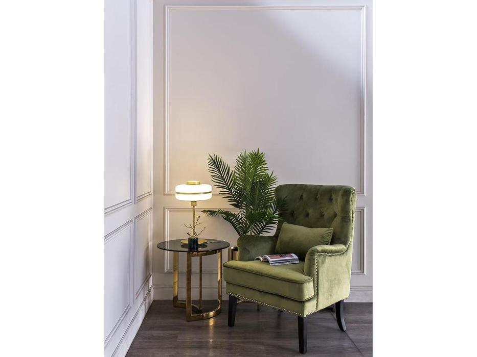 Garda Decor: GD: стол журнальный  (золото, стекло)