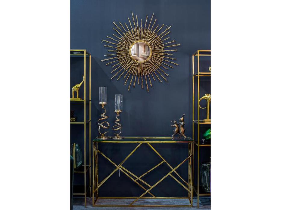 Garda Decor: CD: консоль  (золото, стекло)